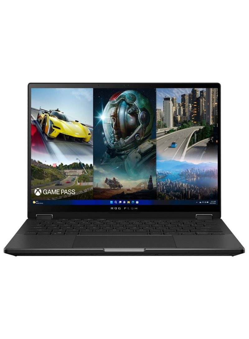 ASUS - Rog Flow X13 2 in 1 Gaming Laptop With 13.4-Inch Display, AMD Ryzen 9 7940HS Processor/16GB RAM/512GB SSD/AMD Radeon 780M Graphics/Windows 11 With FREE Sports Action Camera English Black - Image 1