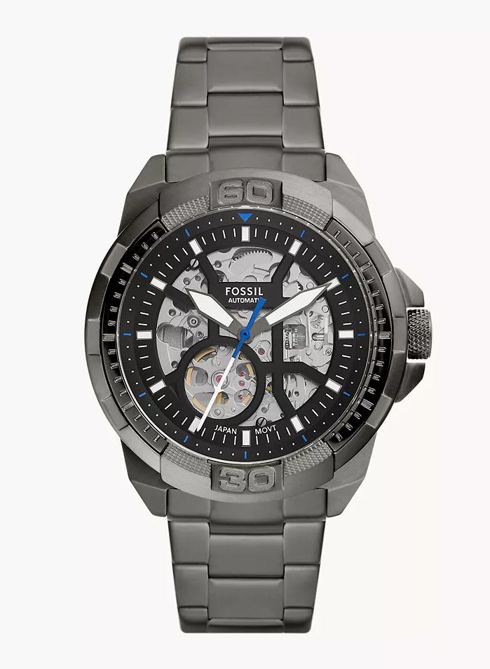 FOSSIL Men's Bronson Automatic Smoke Stainless Steel Watch | ME3218  - Image 1