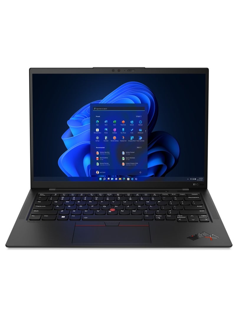 Lenovo X1 Carbon Gen 10 Business (Upgraded Version) Laptop With 14-Inch FHD Display, Core i7-1255U Processor/16GB RAM/512GB SSD/Intel Iris Xe Graphics/Windows 10 Pro English Black  - Image 1