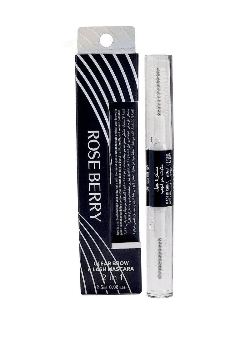 ROSE BERRY Brow And Lash Mascara 2 In 1 Clear