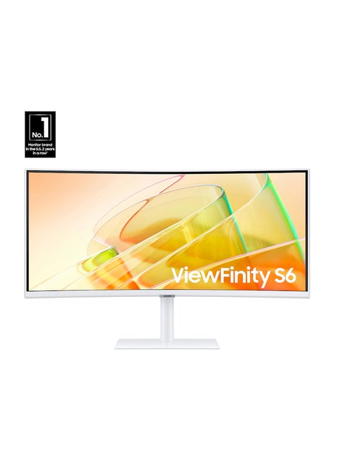 34 inch S65TC ViewFinity S6 Monitor,VA UWQHD Display, 100Hz Refresh Rate, 5ms Response Time, 1000R Curvature, Built-In Speaker, KVM Switch, FreeSync Technology, LS34C650TAMXUE White
