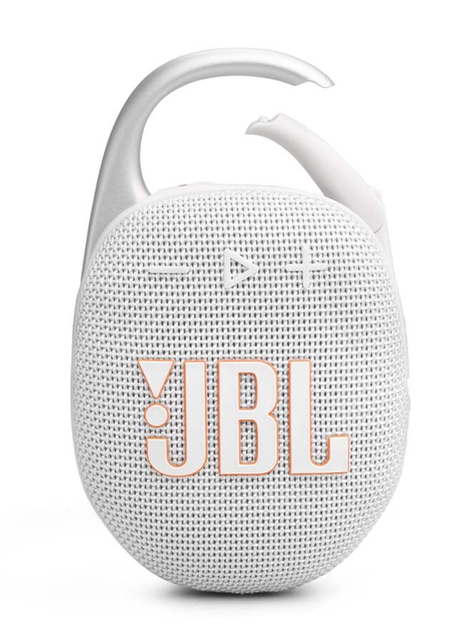 JBL - Clip 5-Portable Waterproof Speaker White - Image 1