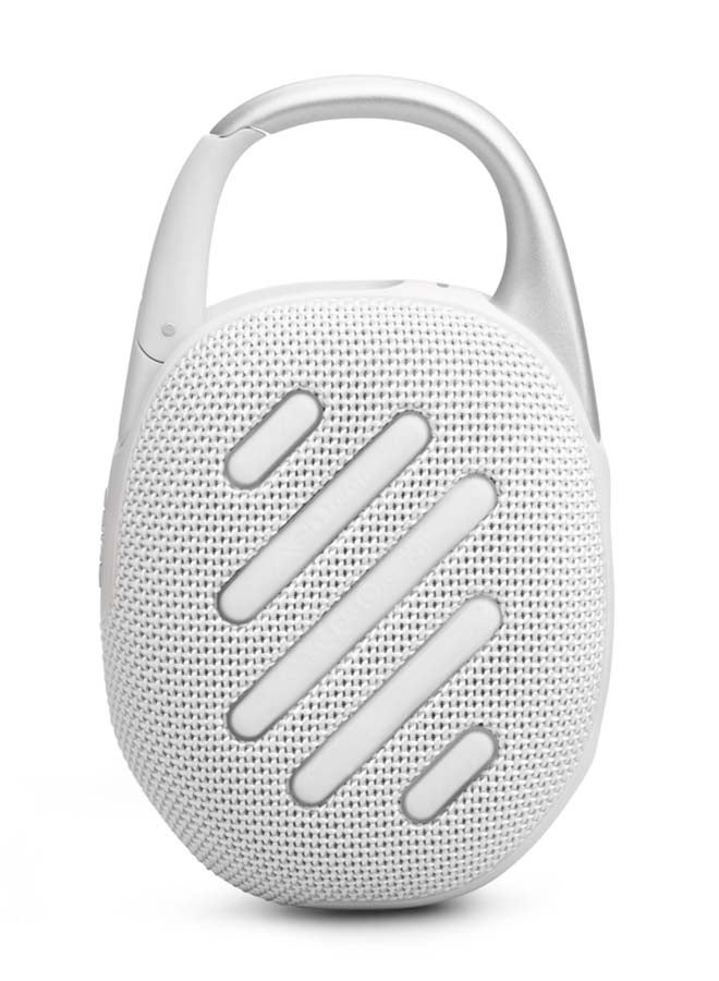 JBL - Clip 5-Portable Waterproof Speaker White - Image 1