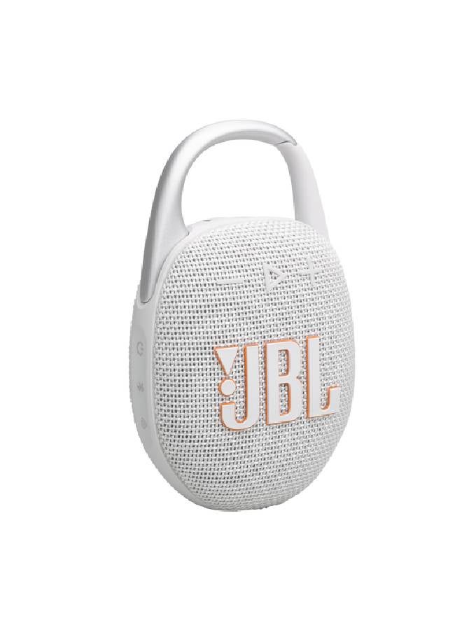 JBL - Clip 5-Portable Waterproof Speaker White - Image 1