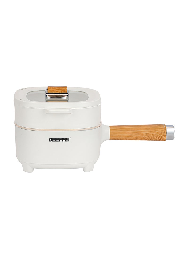 GEEPAS - Multi Cooker With Low And High Modes Ceramic Inner Pot 2 L 1000 W GMC35051 White - Image 1