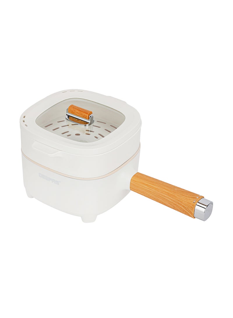 GEEPAS - Multi Cooker With Low And High Modes Ceramic Inner Pot 2 L 1000 W GMC35051 White - Image 1