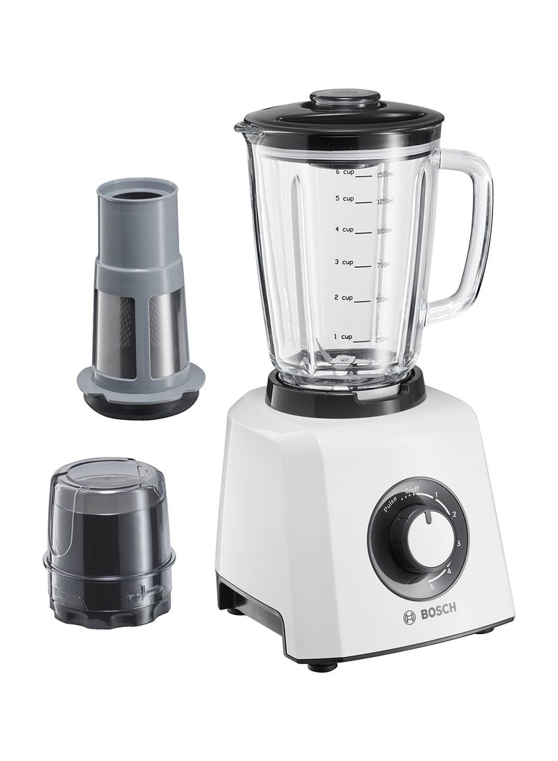BOSCH Centrifugal juicer VitaJuice 3 1.5 L 600 W MMB33G5BGB White  - Image 1