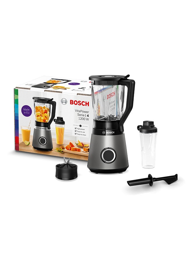 BOSCH Blender VitaPower Serie | 4 1.5 L 1200 W MMB6174SG Silver - Image 4
