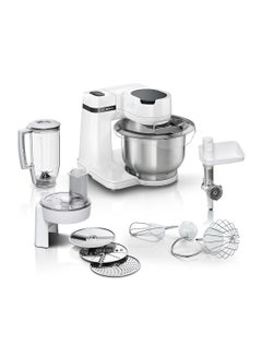 BOSCH Kitchen Machine Patisserie Set Meat Mincer Large Blender Continuous Shredder with 3 discs 1 Year Manufacturing Warranty 3.8 L 700 W MUMS2EW30G White  - Image 2