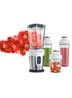 BOSCH Mini Blender Vitastyle Mixx2Go Stainless Steel  1 Year Manufacturer Warranty 0.6 L 350 W MMBM7G4MGB Silver  - Image 4