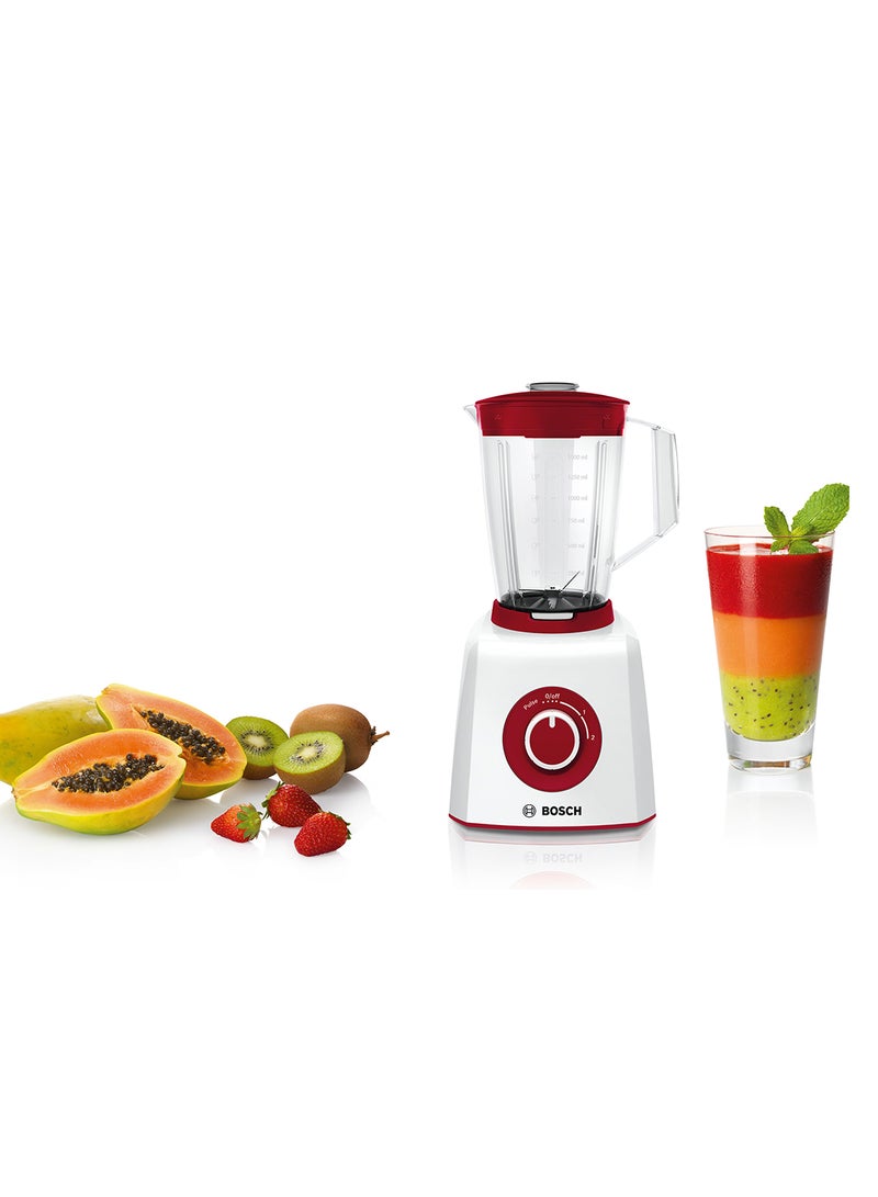 BOSCH Blender MightyMixx 1.5 L 450 W MMB12P4RGB White - Image 2