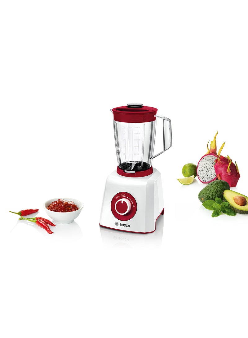 BOSCH Blender MightyMixx 1.5 L 450 W MMB12P4RGB White - Image 3