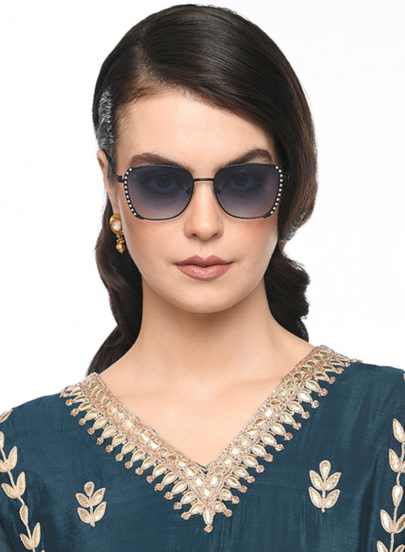 VINCENT CHASE Women's Polarized Rectangular Sunglasses VC S16463  - Image 3