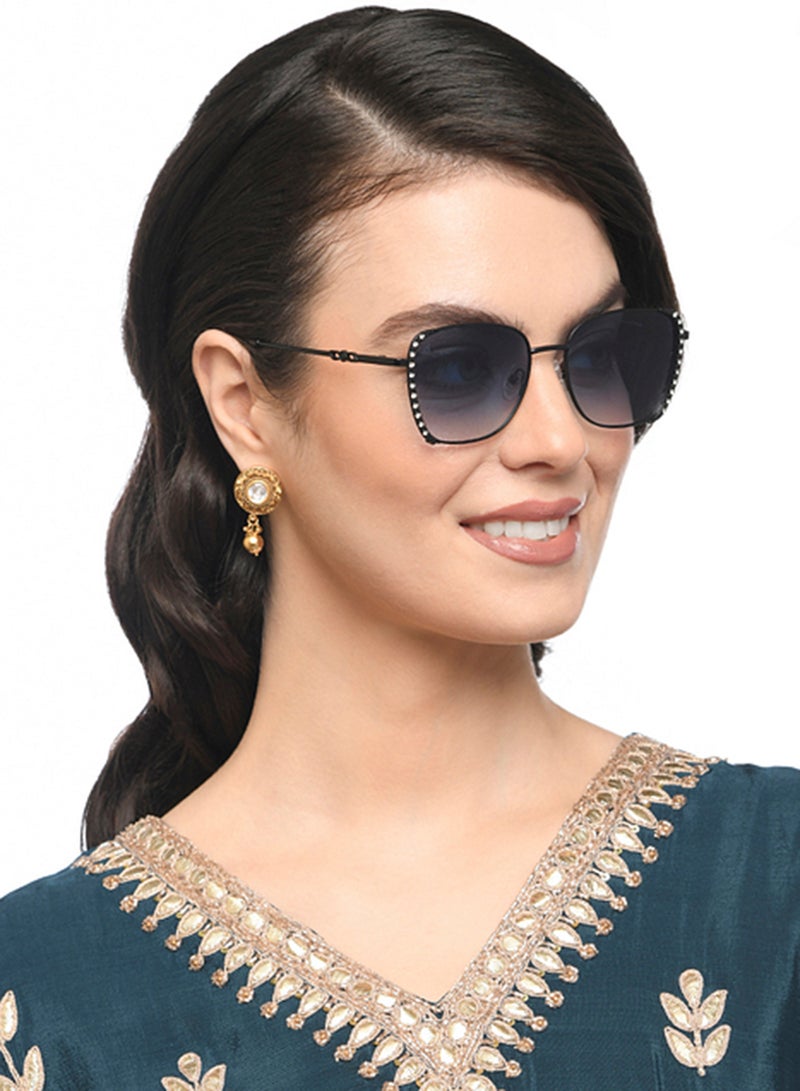 VINCENT CHASE Women's Polarized Rectangular Sunglasses VC S16463  - Image 4
