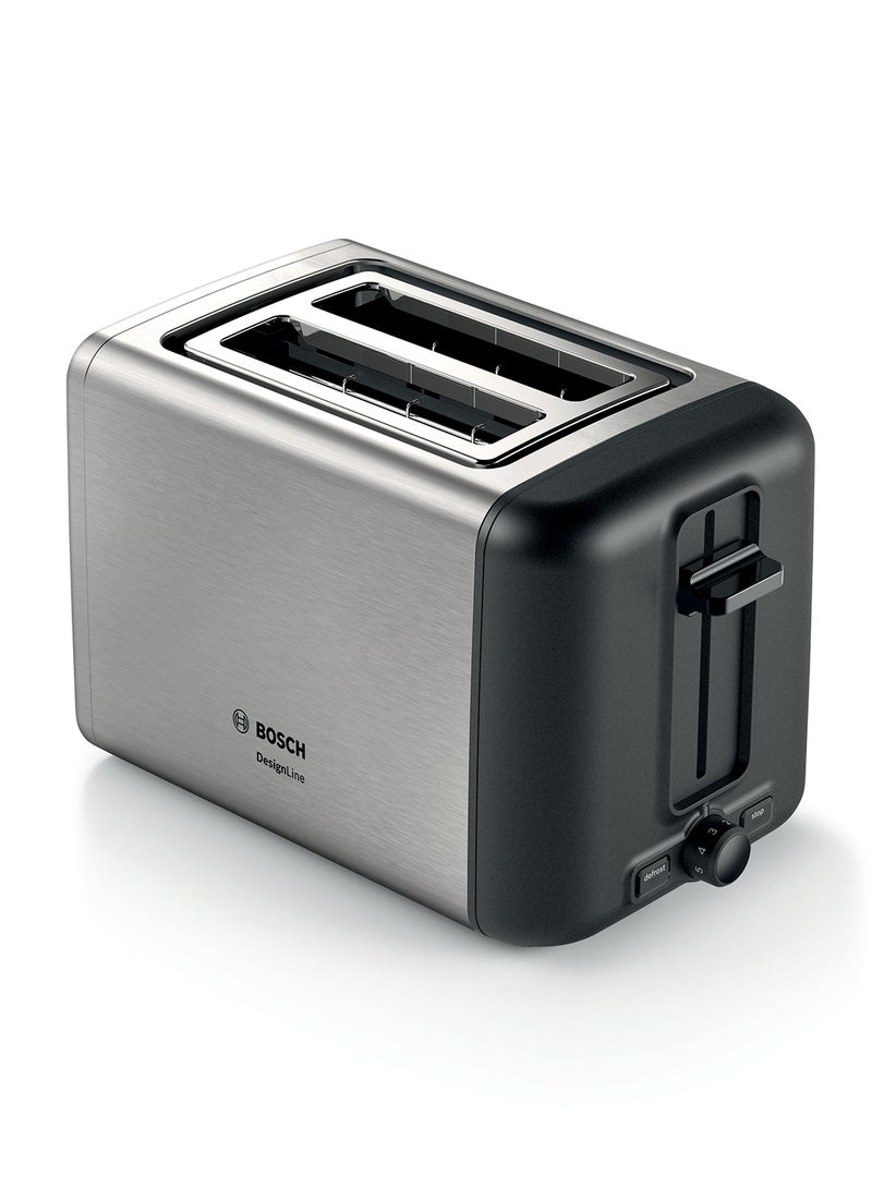 بوش محمصة تصميم لاين من الفولاذ المقاوم للصدأ، شريحتين - Image 1