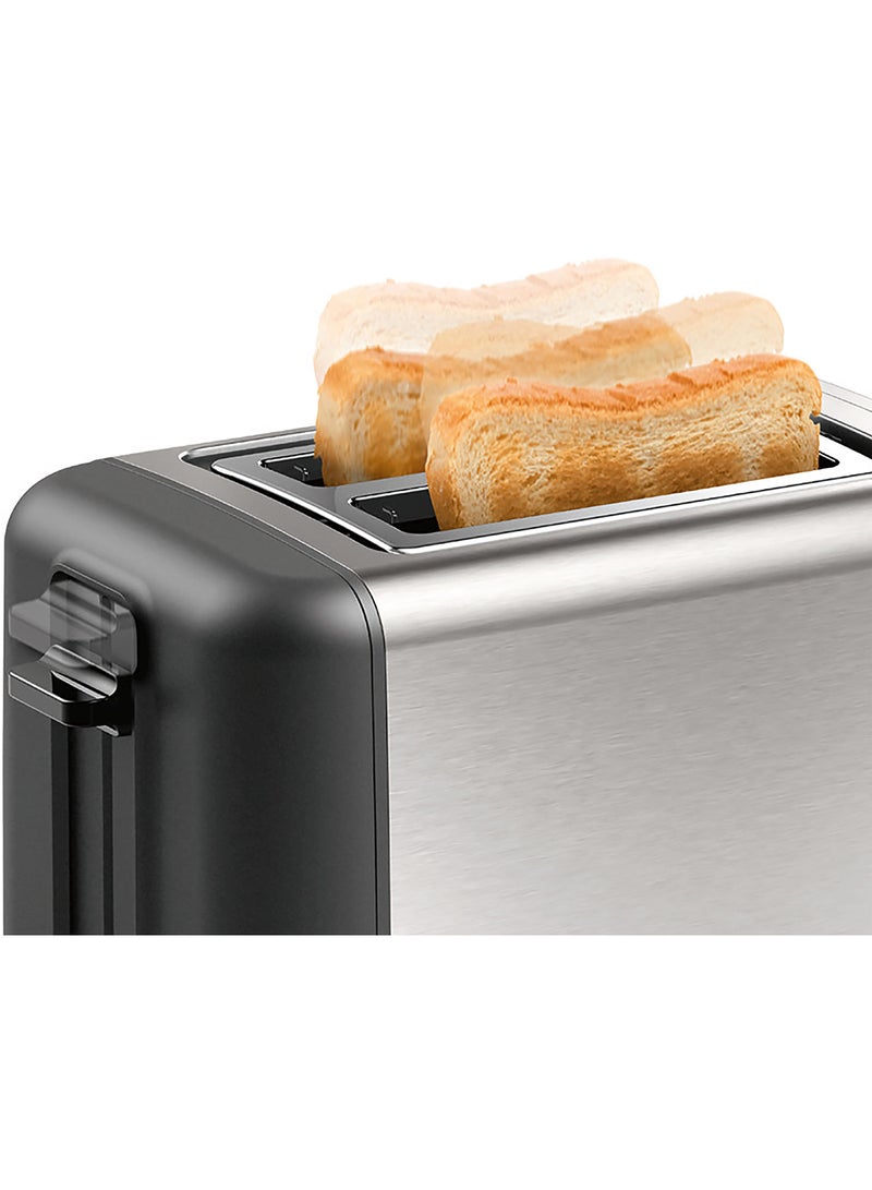 بوش محمصة تصميم لاين من الفولاذ المقاوم للصدأ، شريحتين - Image 3