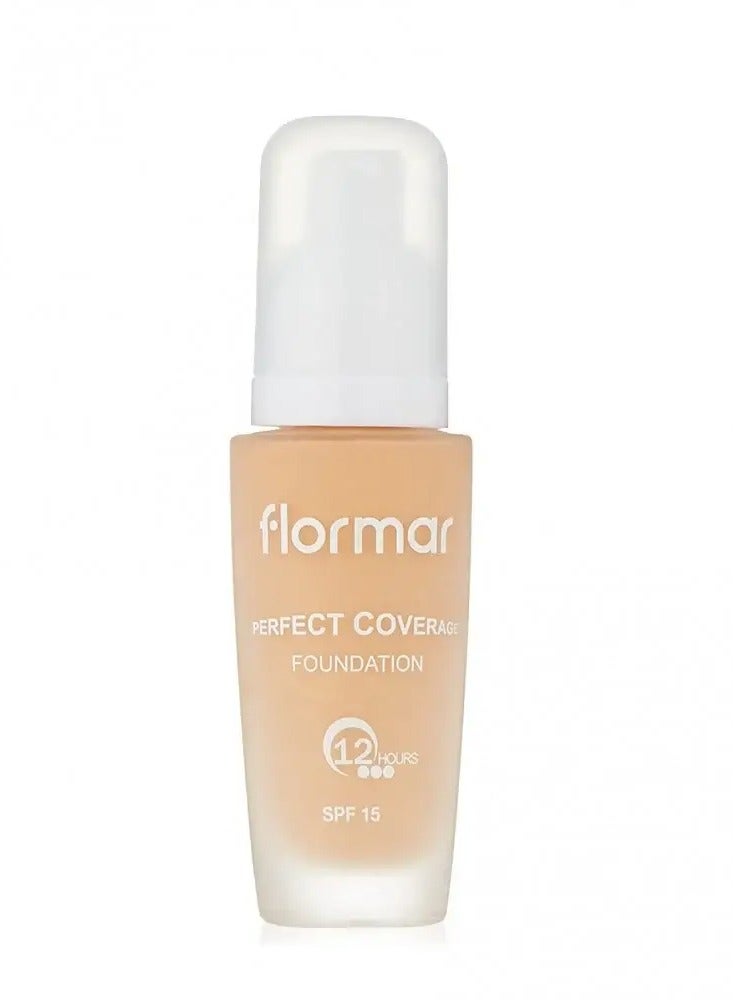 flormar Perfect Coverage Foundation Beige 103 Creamy Beige - Image 2