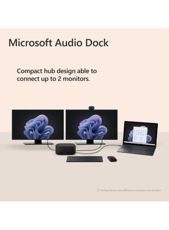 Microsoft Audio Dock for Business (Windows 11, Windows 10, MacOS) Matte Black  - Image 4