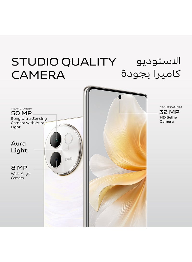 vivo - V30e 5G Dual SIM White 12GB RAM 256GB - Middle East Version - Image 1