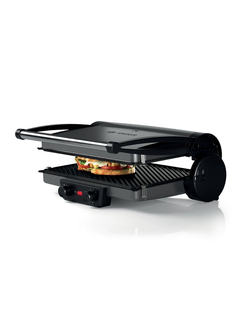 BOSCH Contact Grill 2000 W TCG4215GB Silver - Image 4