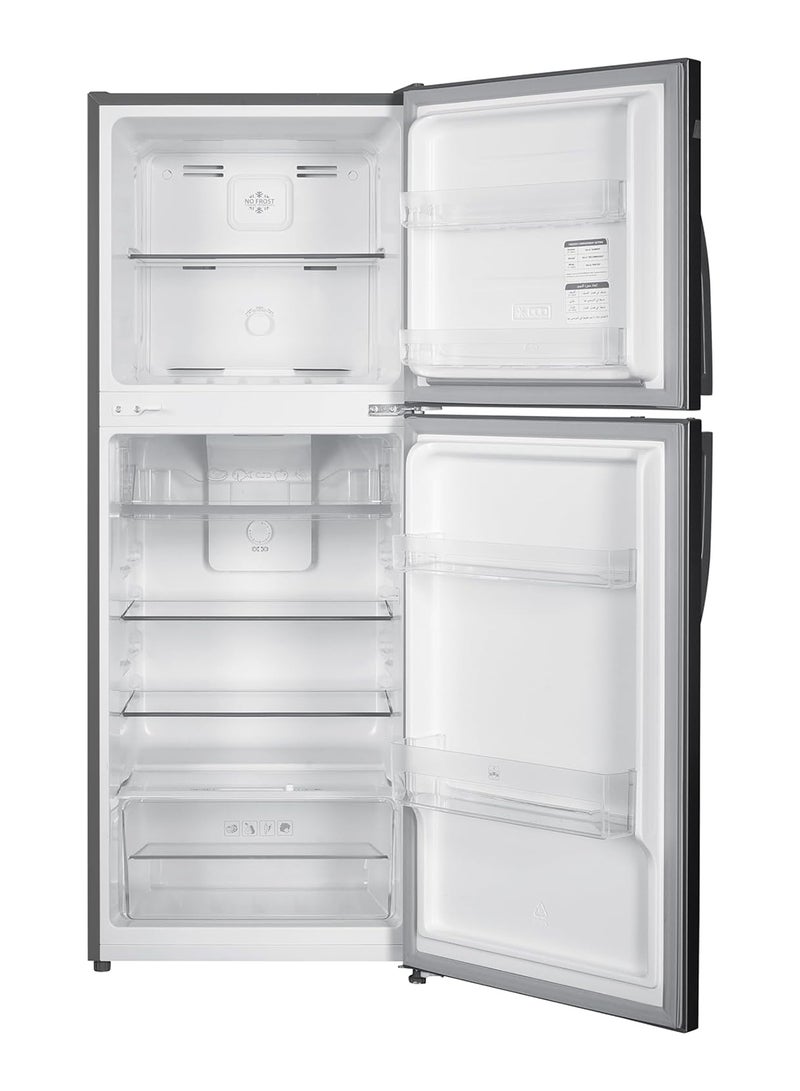 SUPER GENERAL - 260L Gross/196L Net, Compact Double Door Top Mount Refrigerator-Freezer, Total No-Frost, LED-light SGR260N - SG Silver/Inox - Image 1