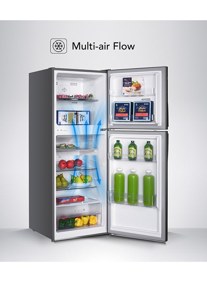SUPER GENERAL 260L Gross & 197L Net Capacity Double Door Top Mount Refrigerator--Freezer, Total No-Frost, Multi Air Flow, Temperature Control, ‎Reversible Door Hinges SGR260NE - SG Silver/Inox - Image 3