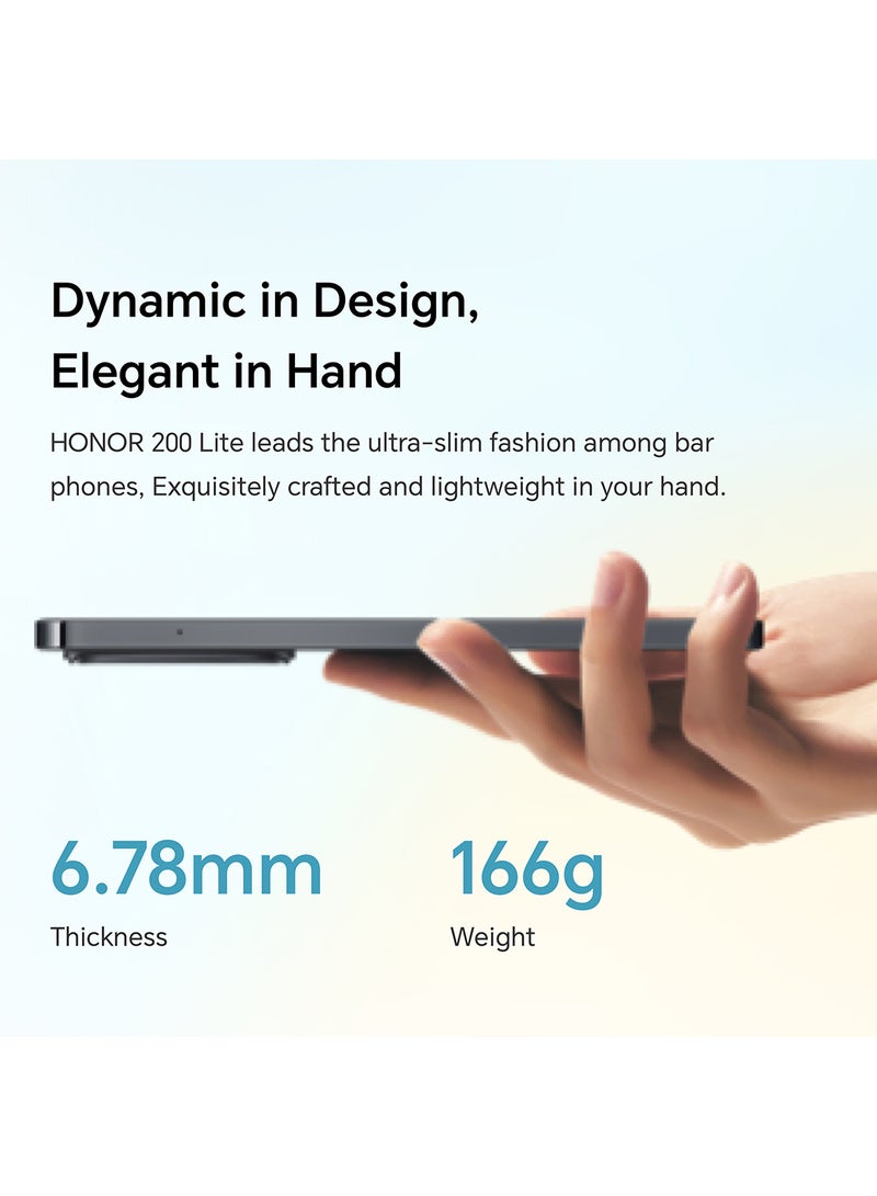 200 Lite 5G Dual SIM Midnight Black 8GB RAM + 256GB With FREE Honor X5e Earbuds And 6 Month Screen Protection - Middle East Version - pnsku/N70073536V/45/_/1716895161/28bee3f7-5acf-4a94-bcba-ed4b6a330e65