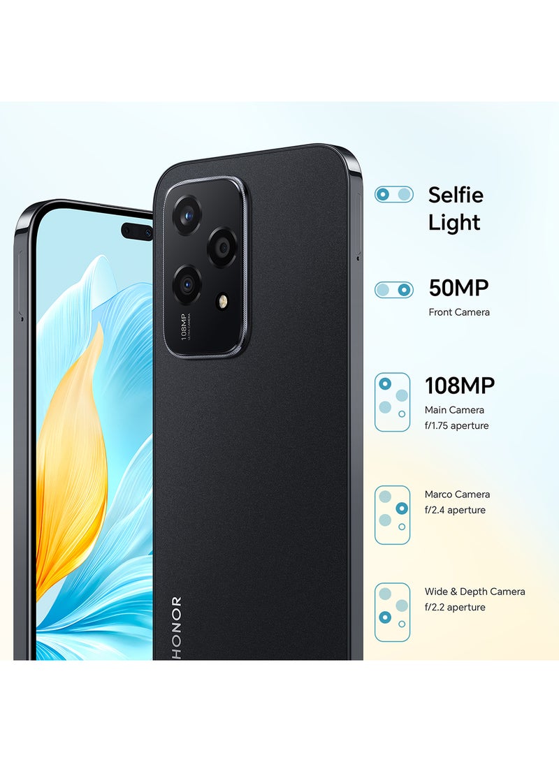 200 Lite 5G Dual SIM Midnight Black 8GB RAM + 256GB With FREE Honor X5e Earbuds And 6 Month Screen Protection - Middle East Version - pnsku/N70073536V/45/_/1716895165/abd0d857-cf5e-4a4c-81cb-a520a59996dc