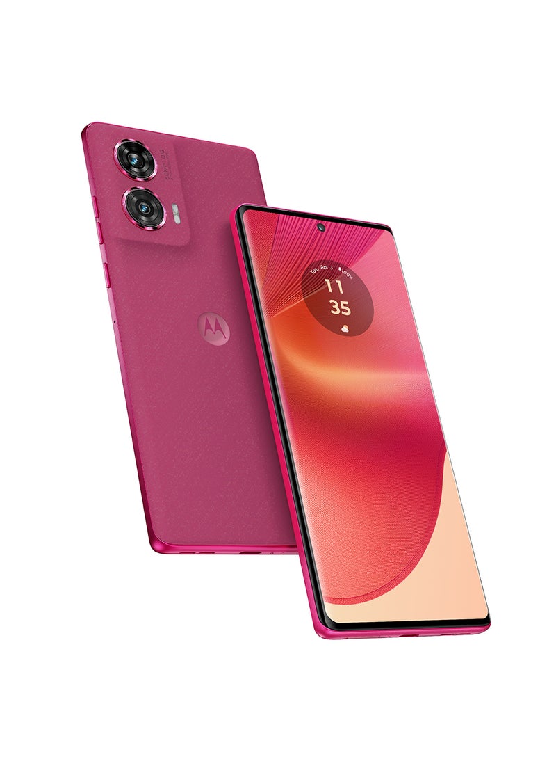 Motorola - MotoEdge 50 Fusion 5G Dual SIM Hot Pink 12GB RAM 512GB With Moto Buds 065- Middle East Version - Image 1