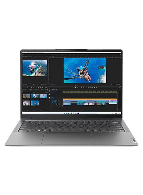 Yoga 6 (Upgraded Version) Laptop With 14-Inch Display, Core i5-1240P Processor/8GB RAM/512GB SSD/Intel UHD Graphics/Windows 11 English Storm Grey