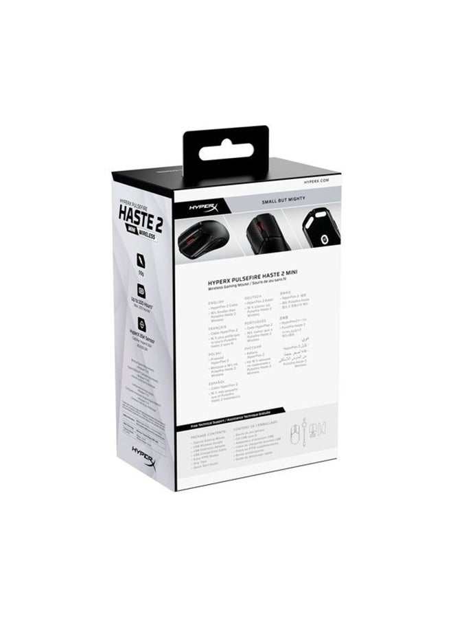 HYPERX - Pulsefire Haste 2 Mini – Wireless Gaming Mouse for PC Compact Lightweight Bluetooth 2.4GHz Black - Image 1