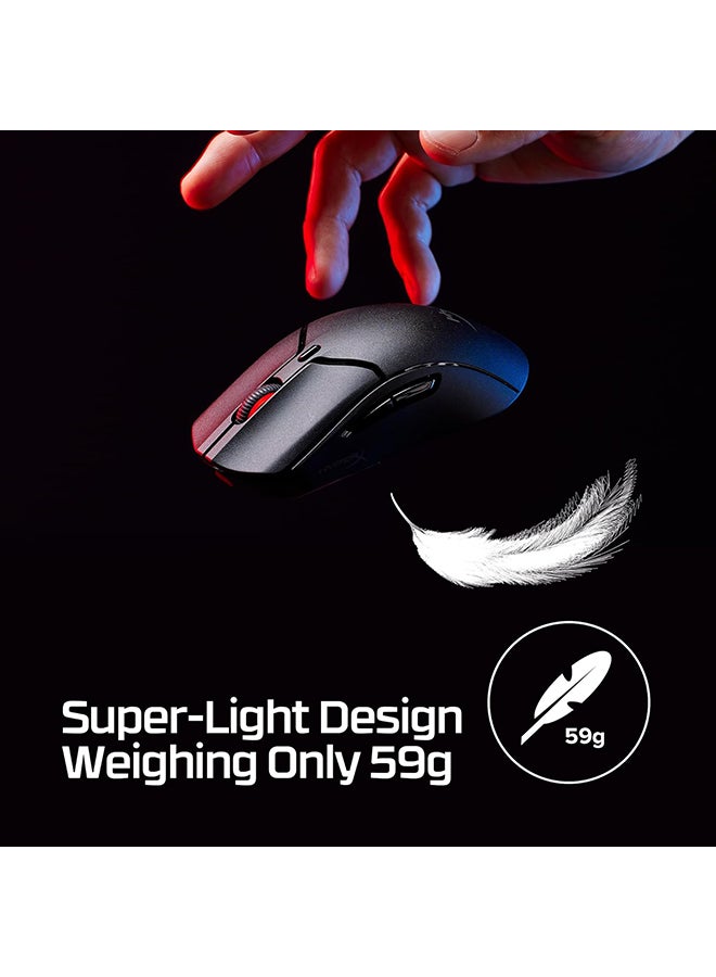 HYPERX - Pulsefire Haste 2 Mini – Wireless Gaming Mouse for PC Compact Lightweight Bluetooth 2.4GHz Black - Image 1