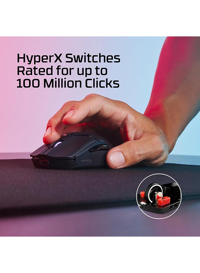 HYPERX - Pulsefire Haste 2 Mini – Wireless Gaming Mouse for PC Compact Lightweight Bluetooth 2.4GHz Black - Image 1
