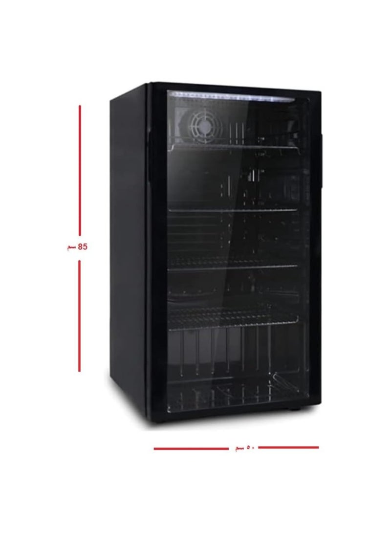 SREEN Beverage Cooler 94 L SRBC-94DFB Black - Image 4
