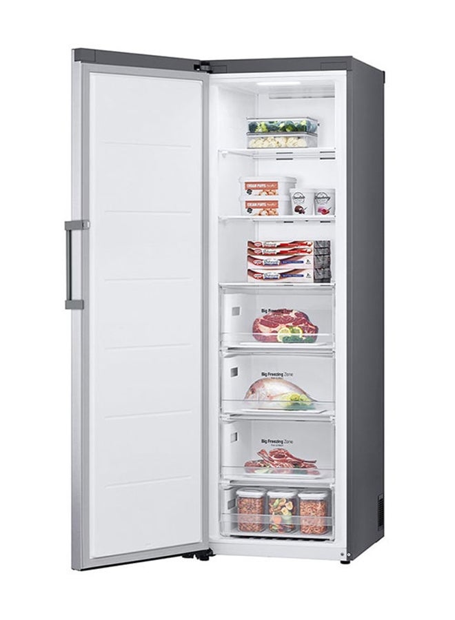 LG - 414L Gross -324L Net Capacity Upright Freezer, Total No Frost, Linear Cooling, Smart Inverter Compressor 414 L 220 W GRB414ELFM Silver - Image 1