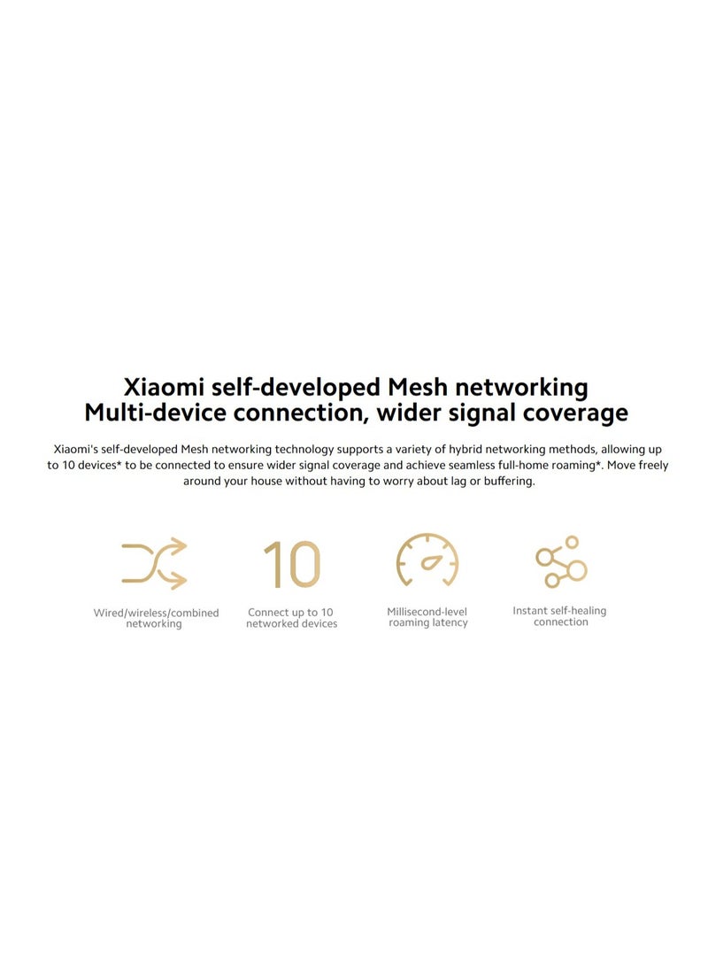 Xiaomi - Router AX1500 | Wi-Fi 6 | Supports 5GHz and 2.4GHz | 4 Gigabit Ethernet ports | Connecting multiple OFDMA | IPTV White - Image 1