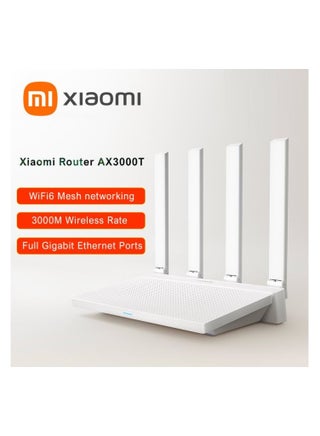 Router AX3000T – Ultra-Fast WiFi 6, 2976Mbps Dual-Band Speed, NFC Quick Connect, Supports 128 Devices, Dual WAN & Broadband Aggregation, Advanced Security & Gaming Accelerator | White - pnsku/N70073646V/45/_/1715945478/ba7022b1-3c8e-4c2c-9608-3b8c74eb2bd7