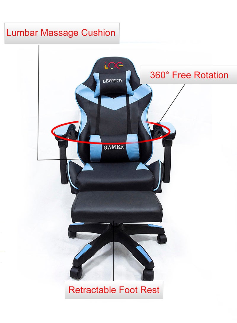 لوج الكترونيكس  كرسي ألعاب مع وسادة تدليك للظهر - Image 4