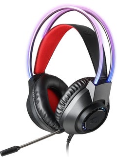 ريدراجون سماعة رأس سلكية للألعاب Redragon H231 Scream، صوت محيطي ستيريو، مشغلات 40 مم، وسائد أذن من الإسفنج الجلدي، ميكروفون مضاد للضوضاء، سماعة رأس متعددة المنصات، تعمل مع الكمبيوتر الشخصي/PS4/5/NS/Xbox-one، أسود  - Image 1