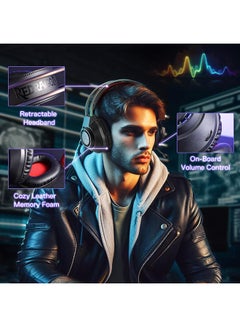 Redragon H231 Scream Wired Gaming Headset, Stereo Surround Sound, 40mm Drivers, Leather Foam Ear Pads, Noise-canceling Microphone, Multi-Platforms Headphone, Works with PC/PS4/5/NS/Xbox-one, Black - pnsku/N70073677V/45/_/1716184527/e9fbc151-5edd-4e78-ba7b-9768b444d744