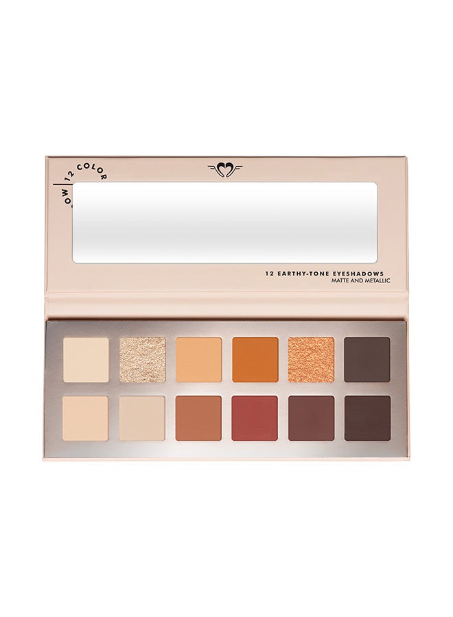 FOREVER52 Get The Look 12 Color Eyeshadow Palette Earthy Tone  - Image 1