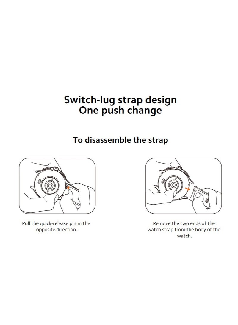 شاومي حزام الساعة سيراميك مزدوج اللون | متوافق مع ساعة S3، ساعة S1 برو، ساعة S1، ساعة S1 أكتيف، ساعة 2 برو، ساعة 2 - Image 4