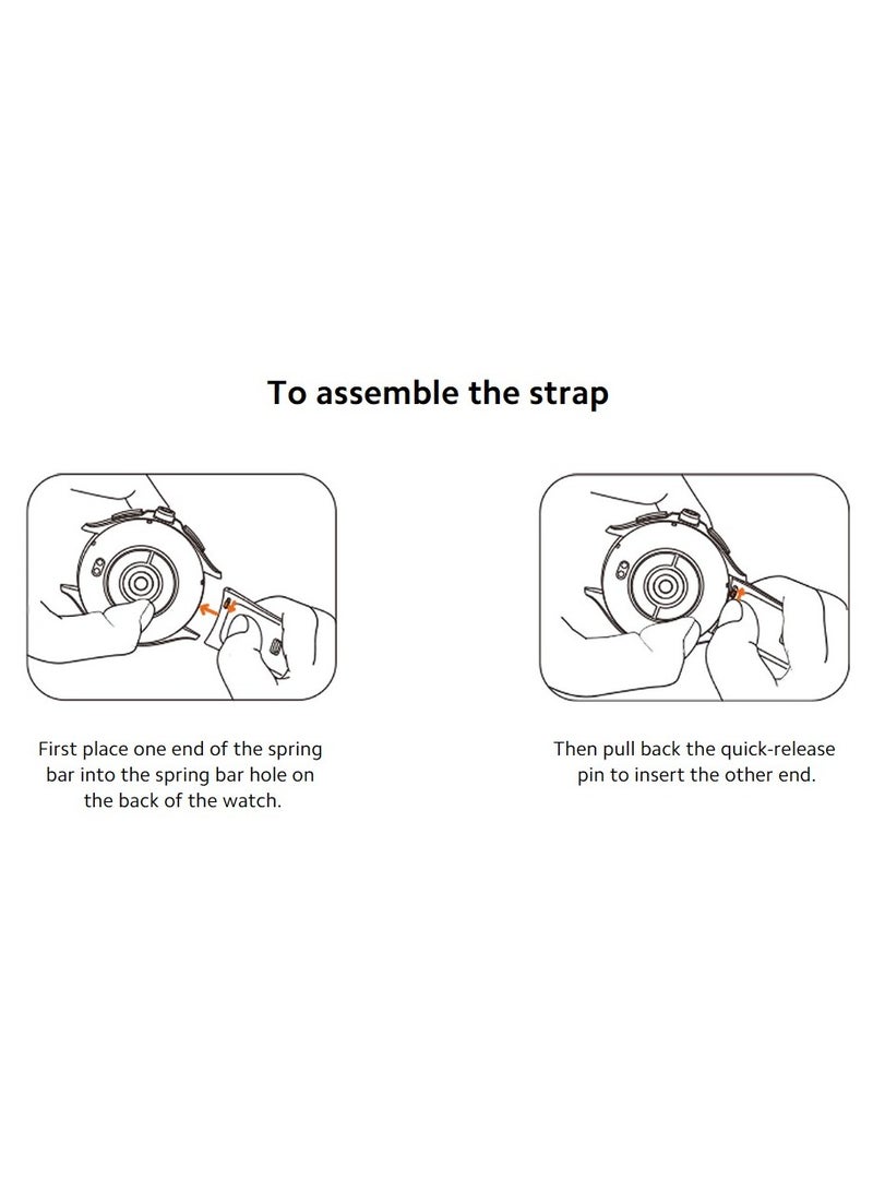 شاومي حزام الساعة سيراميك مزدوج اللون | متوافق مع ساعة S3، ساعة S1 برو، ساعة S1، ساعة S1 أكتيف، ساعة 2 برو، ساعة 2 - Image 5