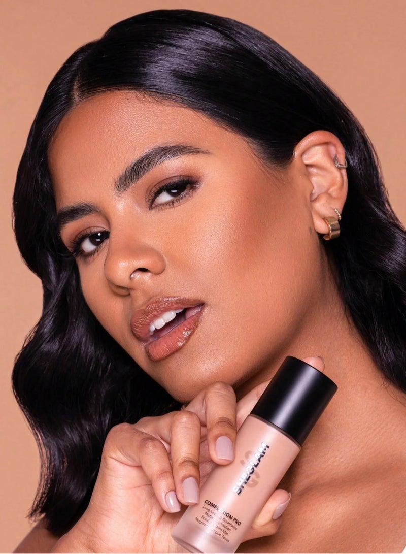 SHEGLAM Complexion Pro Long Wearing Porous Matte Foundation - Walnut Beige - Image 4