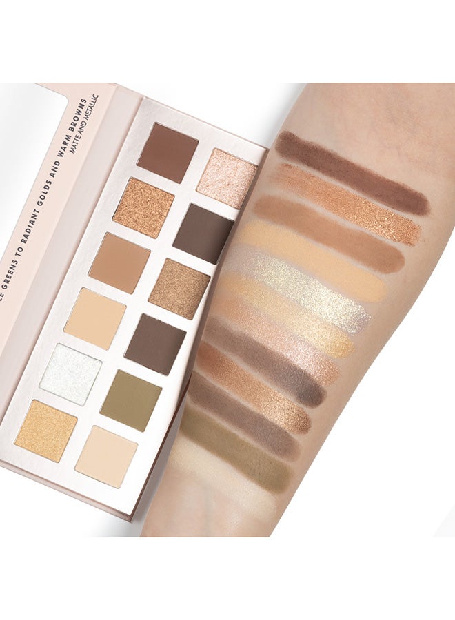 FOREVER52 Get The Look 12 Color Eyeshadow Palette Lush Jungle  - Image 2