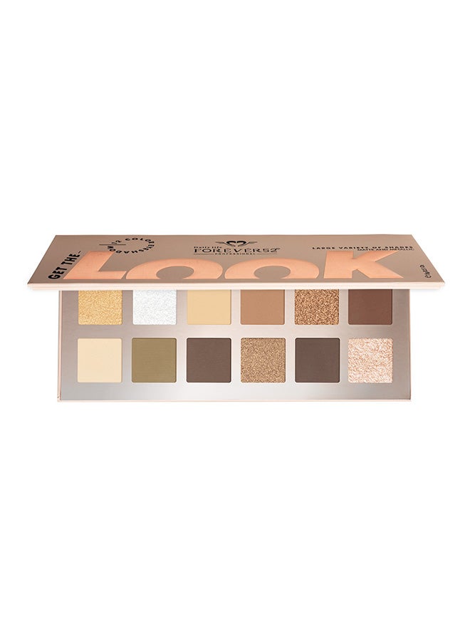 FOREVER52 Get The Look 12 Color Eyeshadow Palette Lush Jungle  - Image 3