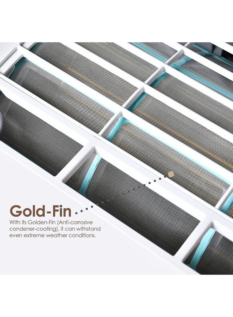 SUPER GENERAL - Split Air Conditioner, 18000 BTU, Rotary Compressor, Auto Restart, Gold Fin, 4-Way Swing - 115.5 x 41.5 x 31.5 cm, 1 Year Warranty 1500 W SGS195AE White - Image 1