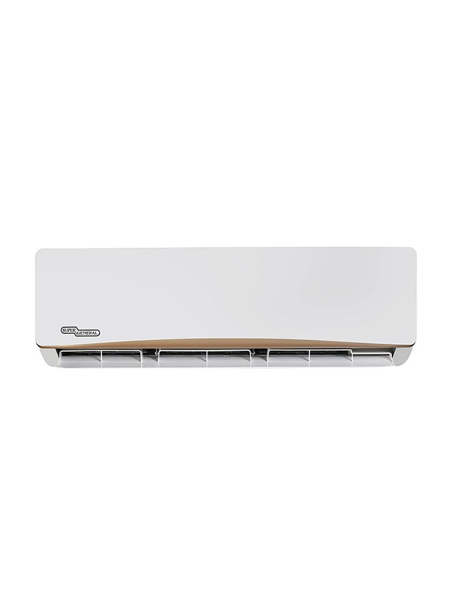 SUPER GENERAL - Split Air Conditioner, 18000 BTU, Rotary Compressor, Auto Restart, Gold Fin, 4-Way Swing - 115.5 x 41.5 x 31.5 cm, 1 Year Warranty 1500 W SGS195AE White - Image 1
