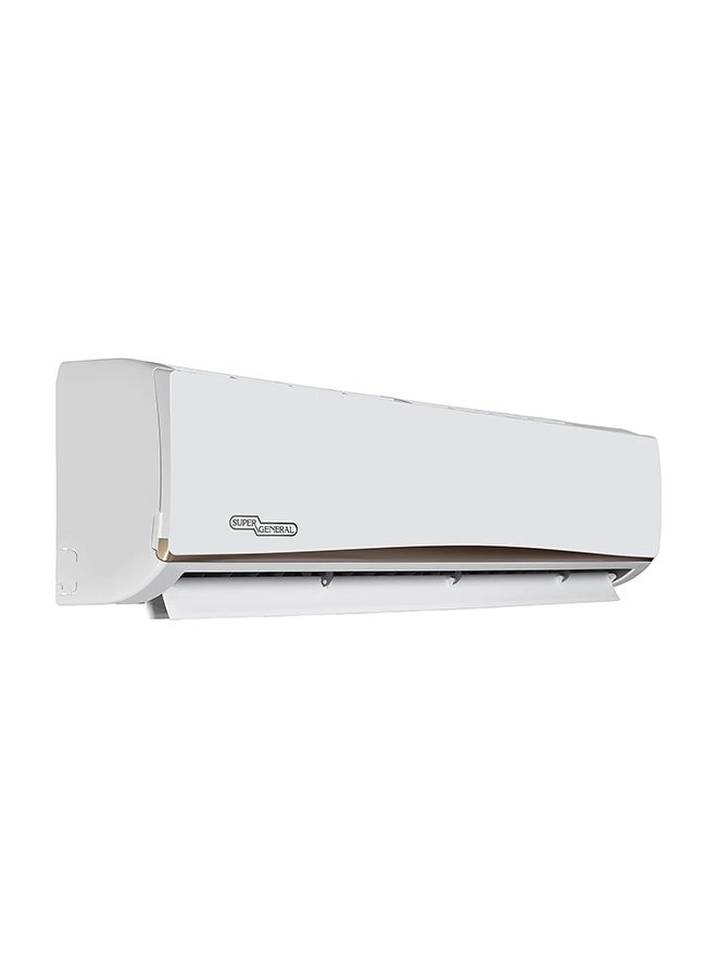 SUPER GENERAL Split Air Conditioner, 30000 BTU, Rotary Compressor, Auto Restart, Gold Fin, 4-Way Swing - 134 x 45 x 38 cm, 1 Year Warranty 2500 W SGS315NE White  - Image 1