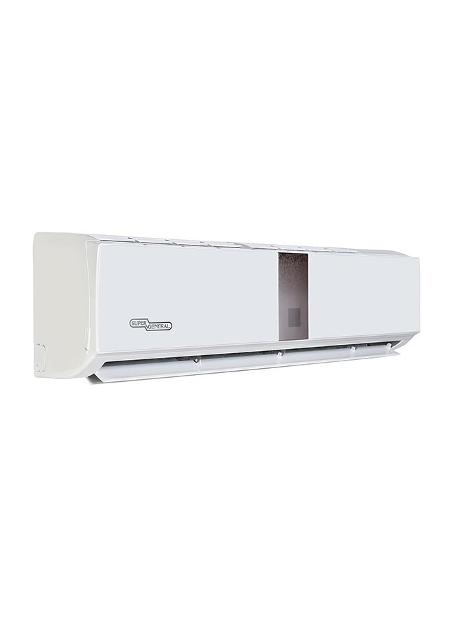 SUPER GENERAL Split Air Conditioner, 36000 BTU, Reciprocating Compressor, Auto Restart, Gold Fin, 4-Way Swing - 134 x 45 x 38 cm, 1 Year Warranty 3000 W SGS370HE White  - Image 1